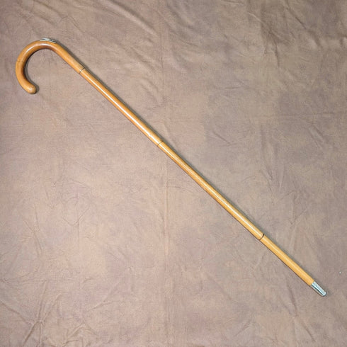 Early 20th century British antique horse measure walking stick, tan shaft, 93cm, Swaine & Adeney